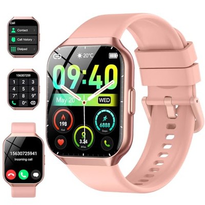 Smart Watch Bluetooth Call Answer Receive Dial Fitness Heart Rate iPhone Samsung