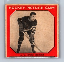 1933-34 Canadian Chewing Gum V252 A.C. Babe Siebert (Trimmed/Poor/Altered)