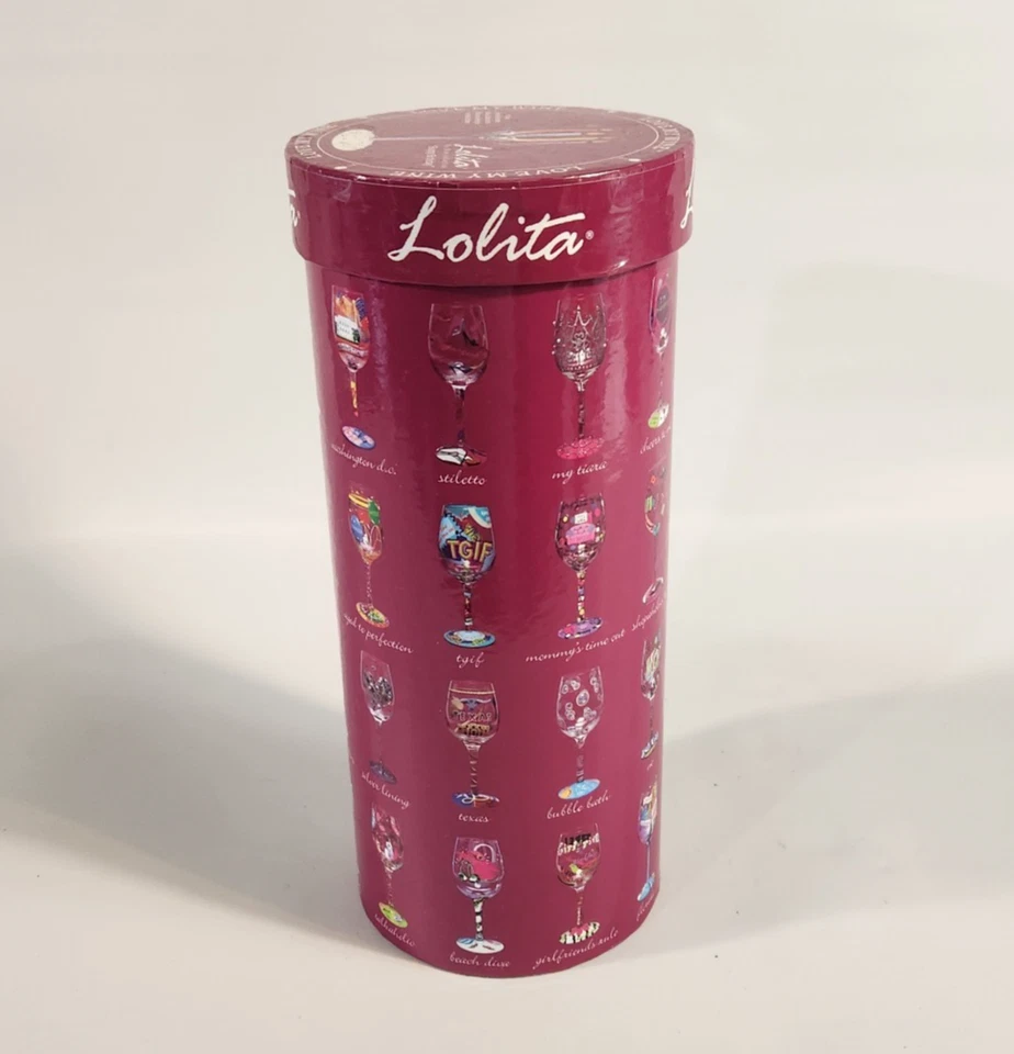 Lolita Wine Glass "Happy Birthday To You" With Original Box Cocktail - Image 4 of 4