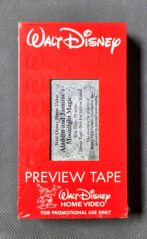 Aladdin and Jasmine's Moonlight Magic VHS PREVIEW TAPE PROMO DEMO WALT DISNEY - Image 2 of 4