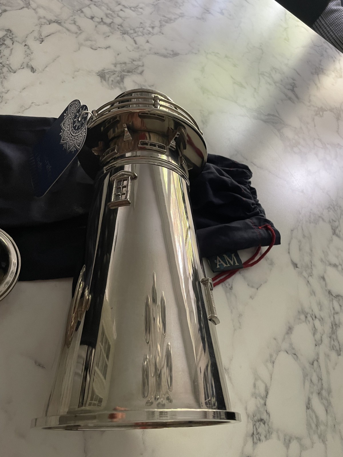 RARE VINTAGE NWT LIGHTHOUSE COCKTAIL SHAKER DECANTER DRINK MIX AUTHENTIC MODELS