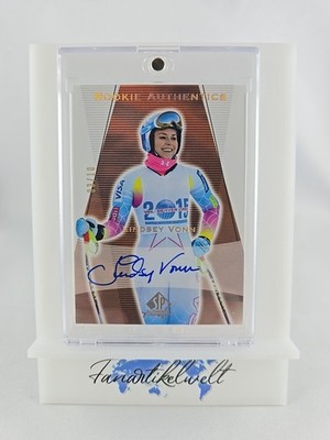 Lindsey Vonn 2014-15 SP Authentic 2003 LeBron James Tribute On Card Auto 3/10