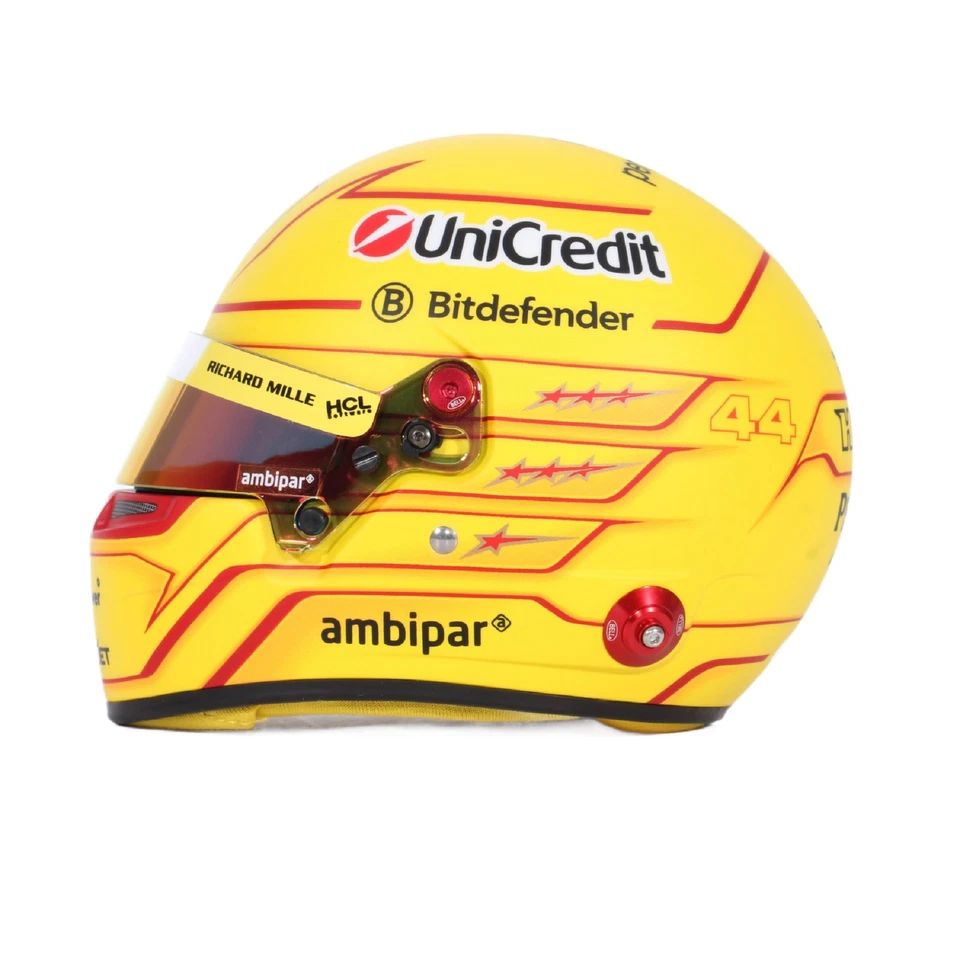 Bell Sports Mini Line 1:2 Scale Replica F1 Helmet - Lewis Hamilton Ferrari 2025 - Image 3 of 4