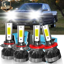 For Chevrolet Silverado 3500 HD 2007-2021 LED Headlight Bulb Combo High/Low Beam