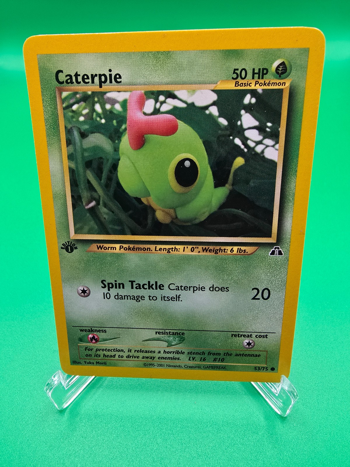 CATERPIE 1ST EDITION COMMON NEO DISCOVERY 53/75 NM