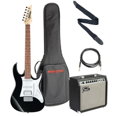 Ibanez GRX40-BKN + GX 30 - E-Gitarren Anfänger Set