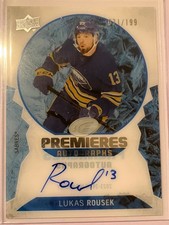 2024-25 Upper Deck Ice Lukas Rousek 2023-24 Update: Ice Premieres Auto #/199