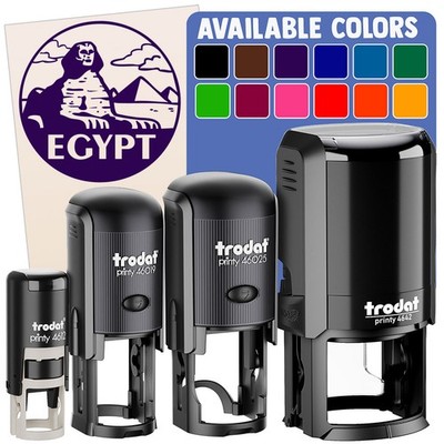 Egypt Great Sphinx Pyramid Landmark Self-Inking Rubber Stamp Crafting Planners