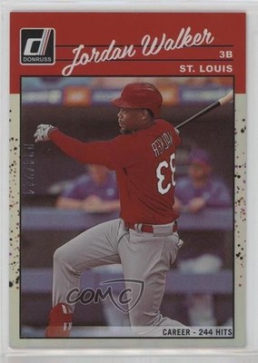 2023 Donruss Retro 1990 Variation Career Stat Line Jordan Walker Rookie RC 0s1o