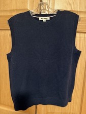 Boden New Cashmere Vest Medium Navy