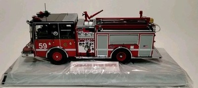 CODE 3 1/32 CHICAGO FIRE ENGINE 59 DIE-CAST DIAMOND PLATE SERIES # 12996