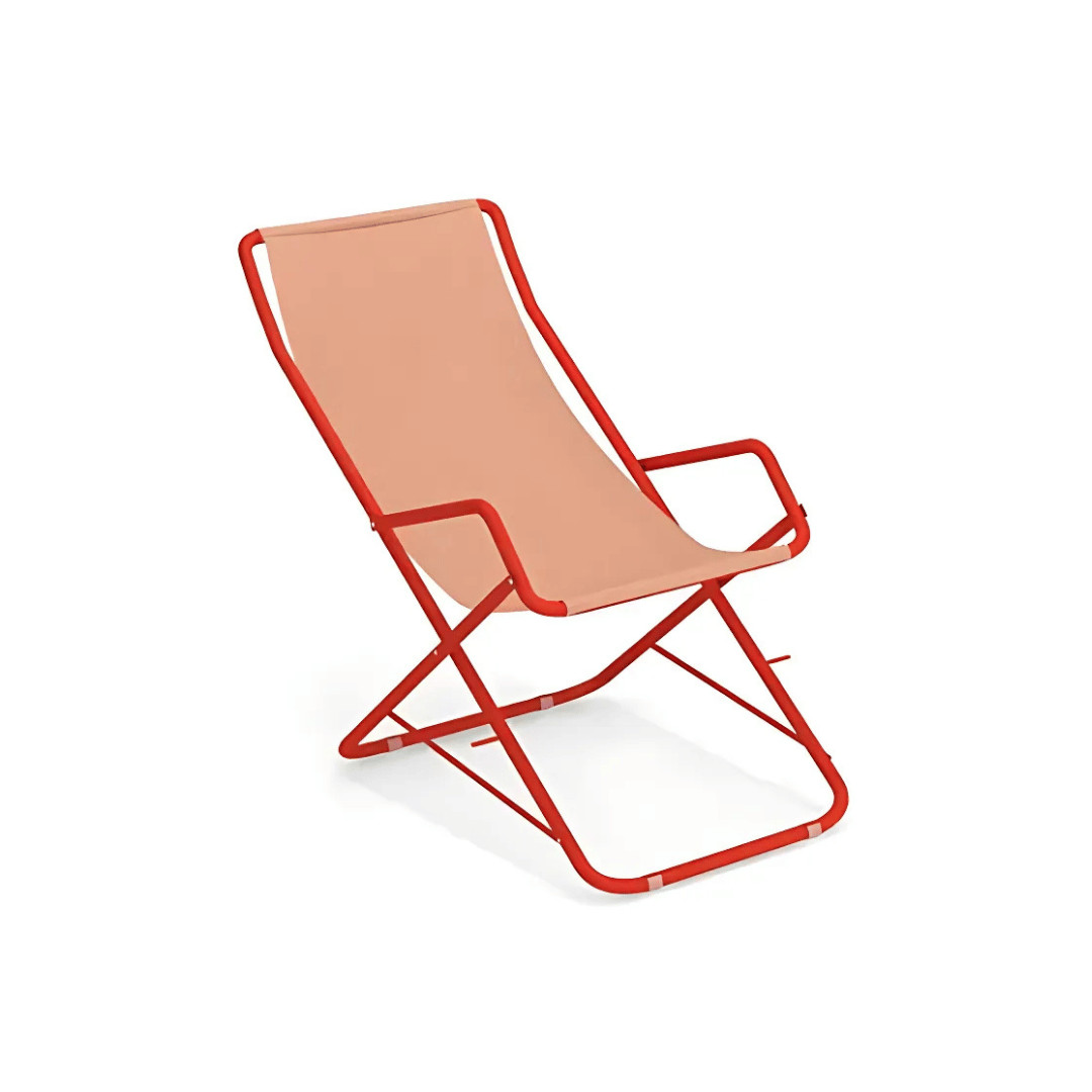 Tumbonas Bahama Rojo Arce y Pesca Emu Muebles Exterior Piscina Jardín