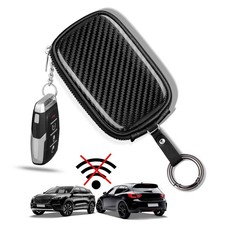 Faraday Key Fob Protector Carbon Fiber Car Key Shielding Bag for RFID Signal ...