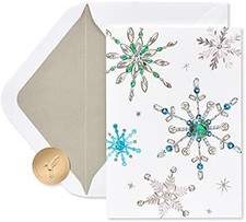 Holiday Cards Boxed Snowflake Warm Wishes 14 Count