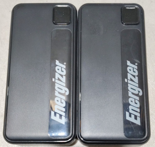 2x Energizer - MAX 20,000mAh 15W USB-C 3-Port Universal Portable Battery Charger