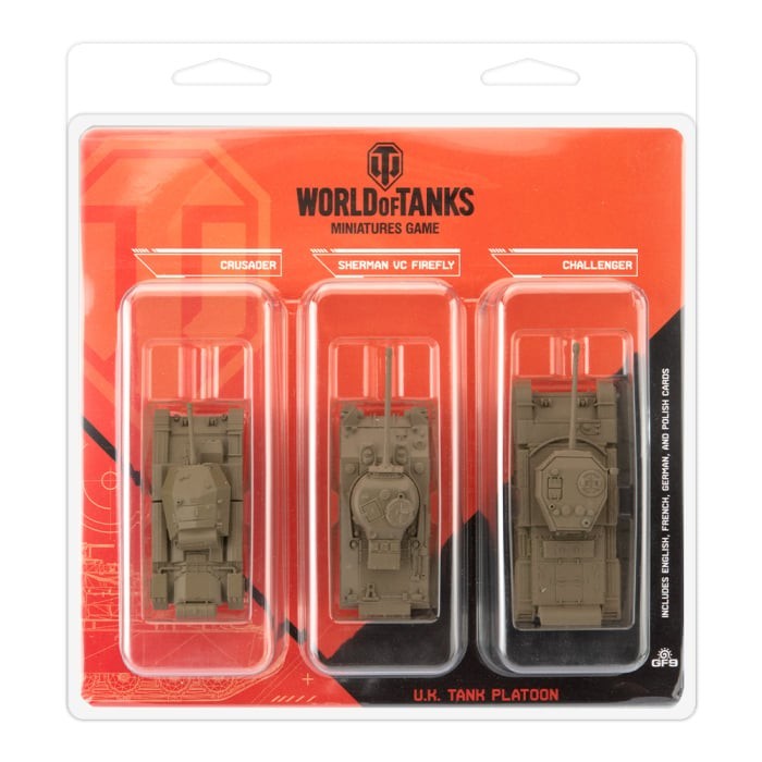U.K. Tank Platoon - World Of Tanks Miniatures - Brand New