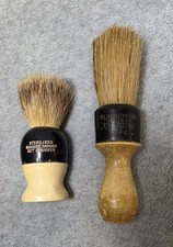Vintage Shaving Brush Lot Rubberset Sterilized 200-2 Genuine Badger Fur