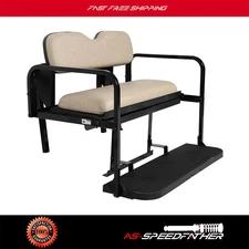 Rear Flip Seat Kit for EZGO Golf Cart RXV 2008-2015 Model Tan