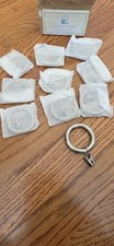 Pottery Barn Kids Classic Metal Curtain Clip Rings (10) LARGE Brass NWOB OB 