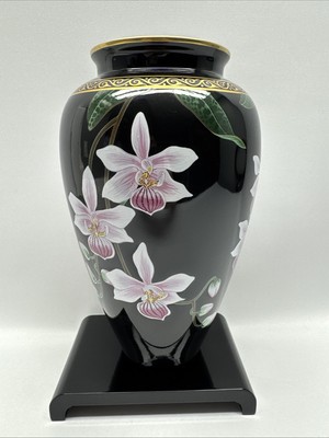 Vase Of The Pristine Orchid Makoto Miyagi Franklin Mint Porcelain