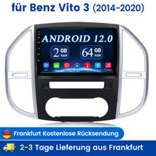 F&uuml;r Mercedes Benz Vito 3 W447 10.33" Android 12 Autoradio Nav GPS Carplay 2+64GB