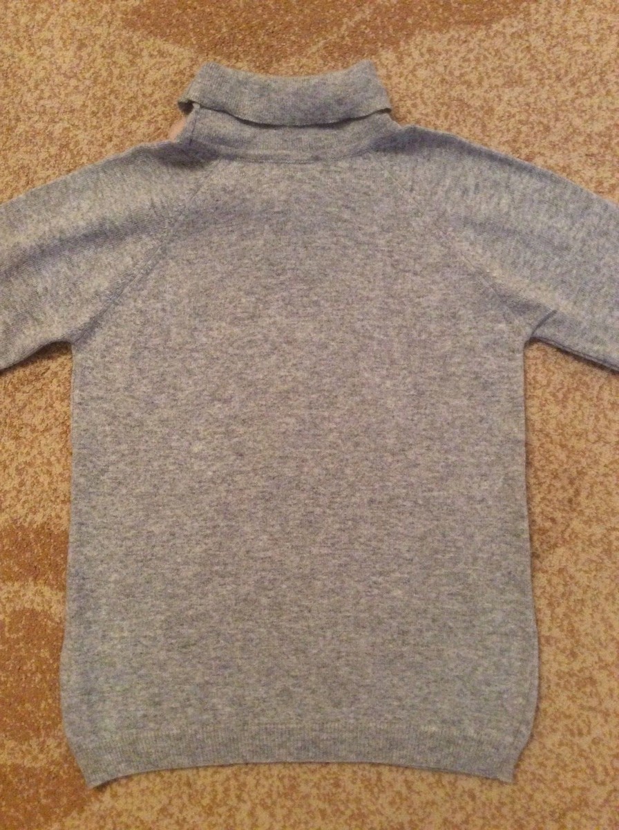 Pull Col Roulé Fille Taille 12 - Laine, Cachemire, Italie, Neuf Avec étiquette