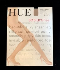 New Hue So Silky Sheer 12 Denier Leg Non Control Top Natural Size 1 
