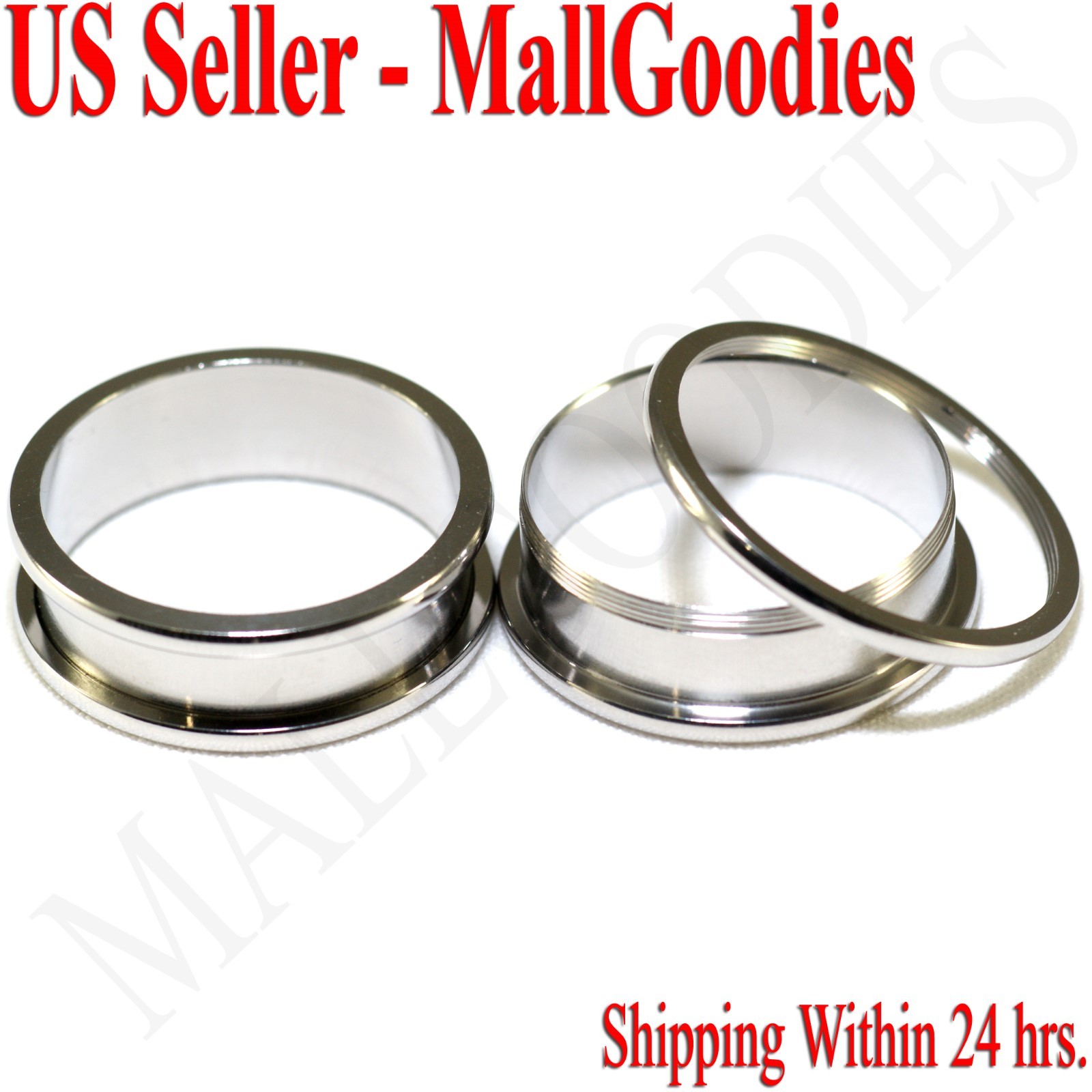 PAIR Glow In The Dark Solid Silicone Plugs Earlets Tunnels Gauges Body