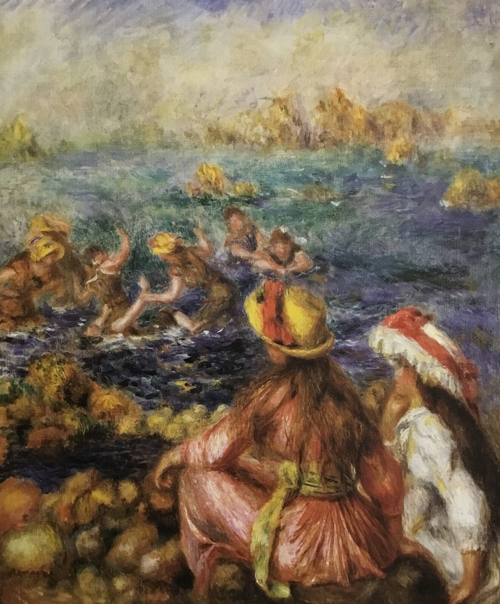 Pierre-Auguste Renoir Les Baigneuses Custom Framed Print | eBay