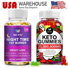 Keto BHB Gummies Advanced Ketone Weight Loss Night Time Fat Burner Supplement
