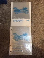 Harley 1980 Shovelhead Oem Nos Service Manual and Parts Catalog FLT Tour AMF