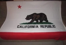 New State of California Republic Flag Fleece Throw Gift Blanket Soft Warm NIP