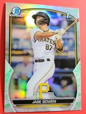 2023 Bowman Chrome Prospects Green Refractor #BCP-146 Jase Bowen - Pirates
