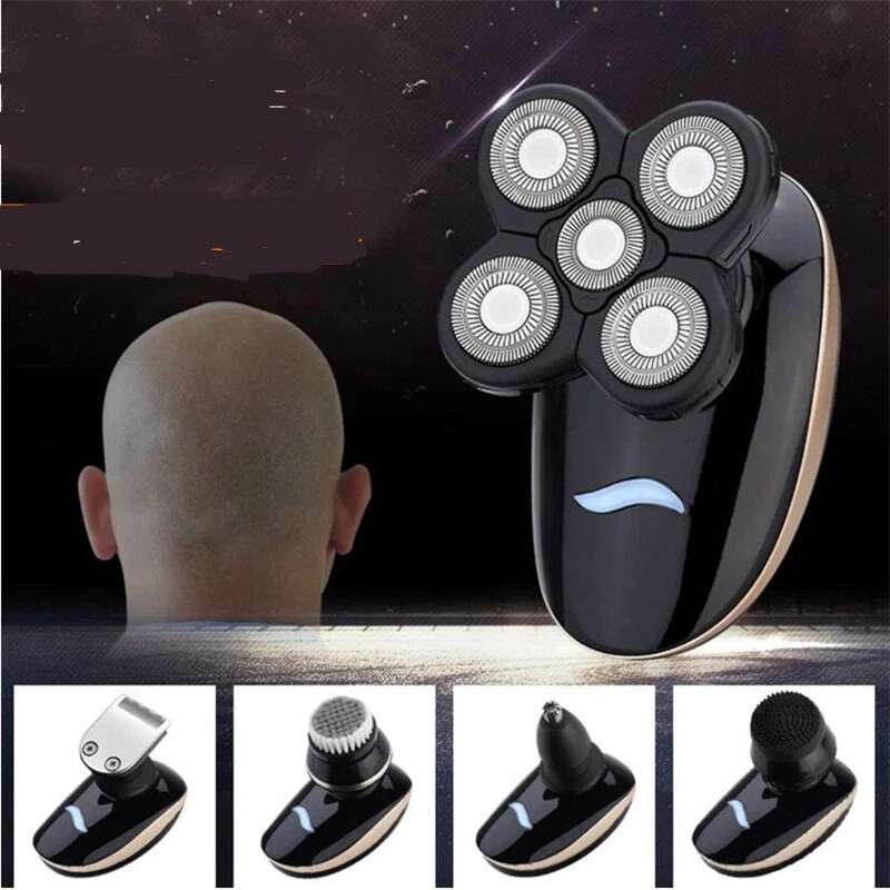 Washable Electric Self Balding Head Shaver Kit Man Razor Shaving