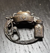 Vintage Kat's Creations Nurse Doctor Physician's Assistant Midwife Pin Brooch