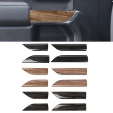 4x Interior Door Panel Decor Cover Trim Bezels For Chevrolet Silverado 2019-2022