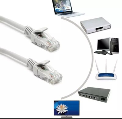 RJ Netzwerk Ethernet Kabel Cat5E LAN Patch Internet Leitung 0,4m-08m Posten