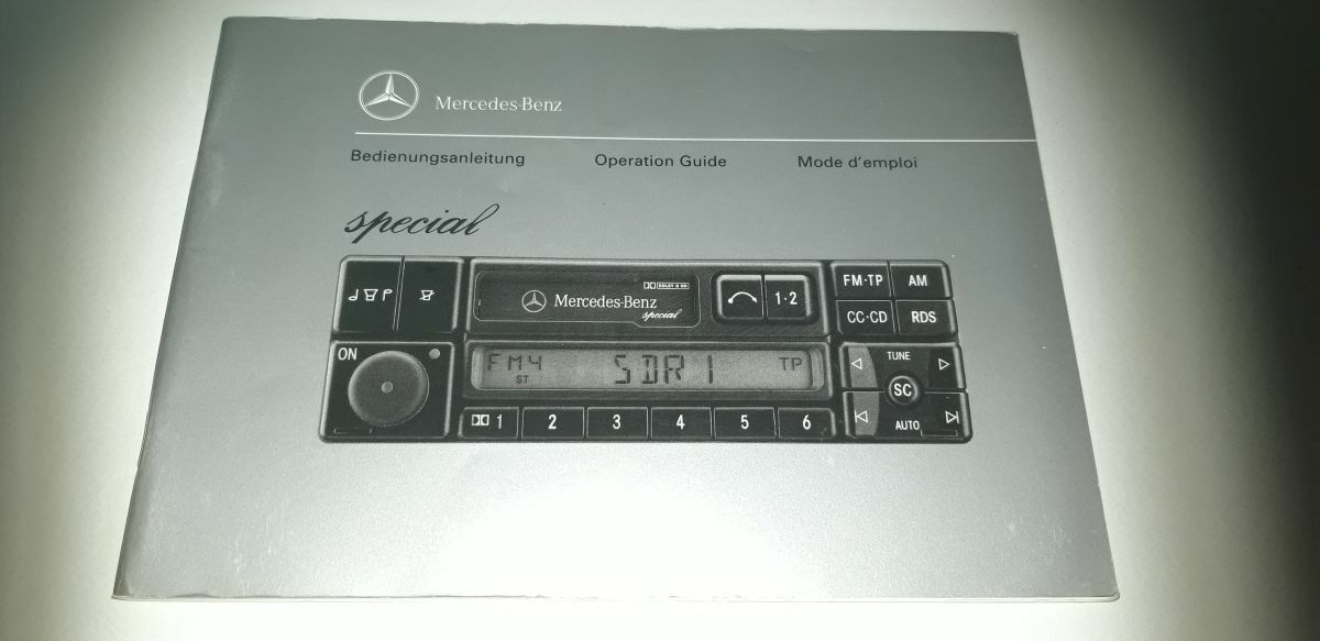 Mercedes Benz Bedienungsanleitung spezial (Autoradio) – 90er Jahre