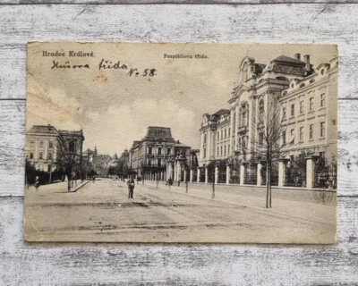 AK Hradec Kralove Königgrätz Pospisilova trida Straße Architektur Postkarte alt - Bild 1 von 2