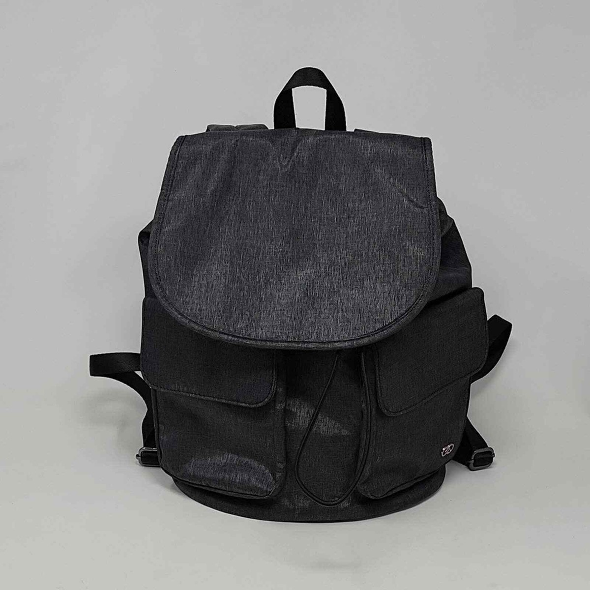 Calia by Carrie Underwood Grey Nylon Fold Over Backpack Calia By Carrie Underwood Nylon Drawstring Grey Backpack | eBay main image 4