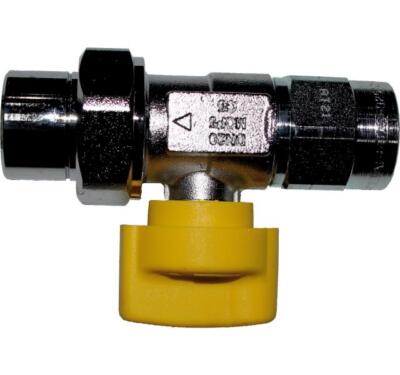 Wolf Gaskugelhahn Durchgangsform Rp3/4'' mit thermischer Sicherung, verchromt