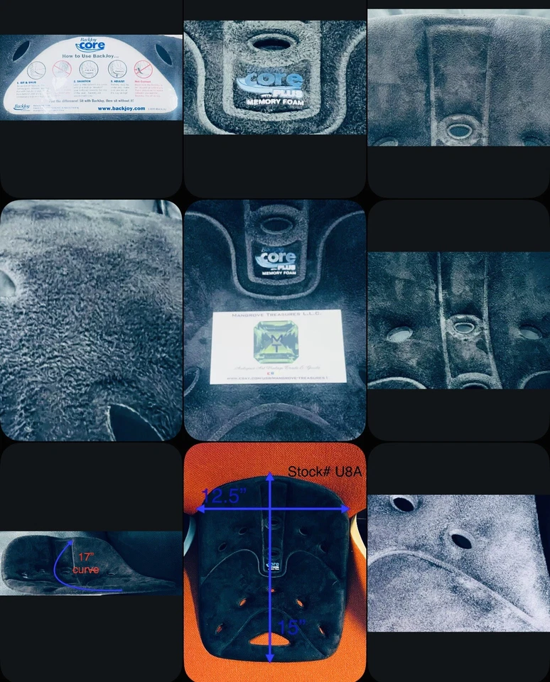 Cojín de soporte de postura BackJoy Core Traction Plus forma de memoria Foto 2 de 4