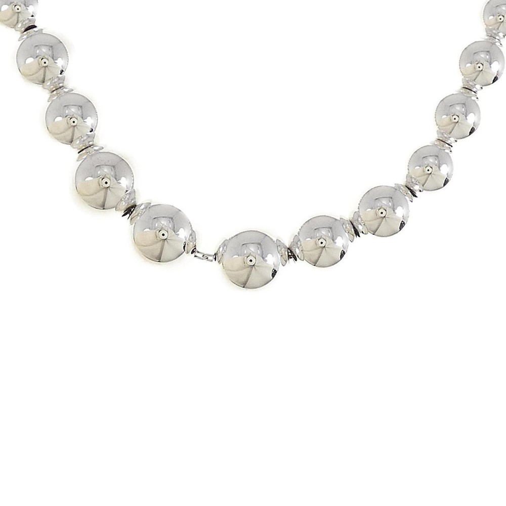 Authentic Tiffany Graduated Ball Necklace  #260-003-149-5103