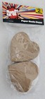 Set Of 2 Mini Heart Paper Mache Boxes with Lids, Papier Mache, New, 7 cm by 4 cm