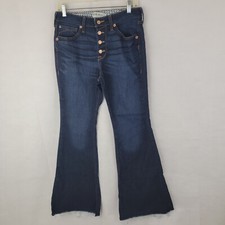 ARIAT Womens Jeans Sz 29S Ophelia Flare Nashville Button Fly Raw Hem Cowgirl