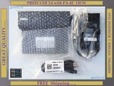 New Dell E-Port PR03X USB 3.0 with PA-4E 130 W Adapter.