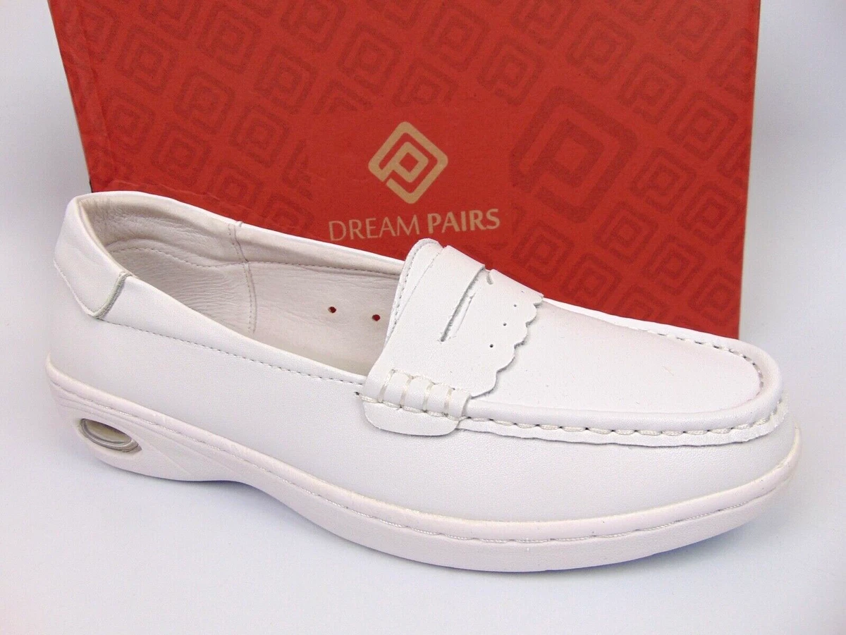 Dream Pairs Metro 2 Women s Nursing Shoes White Casual Size 9.5 M NEW 25928