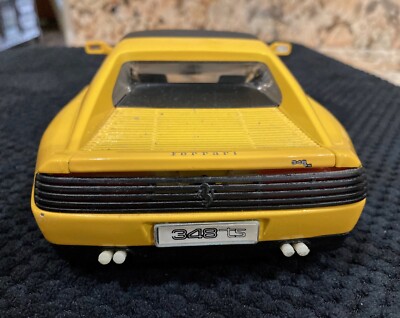 Ferrari 348 TS Rouge 1/18 Maisto – Miniature Cabriolet Avec Défauts, Pièce De Collection