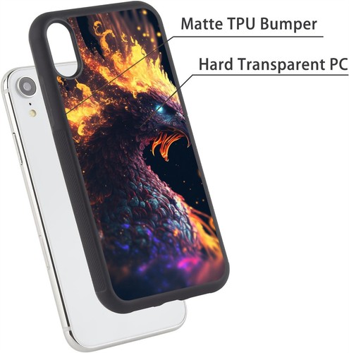 For iPhone SE4 16E 12 13 14 15 16 Pro Max Phoenix flying wings Plastic TPU Cover - Picture 13 of 25
