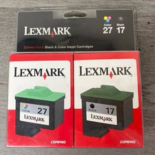 Lexmark No 17 27 Pack STD Black Color Ink Cartridge X2250 X1185 Z515 Z615 New